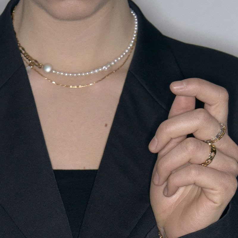 Piper halskæde, forg – fra Maria Black | Dirks Jewellery