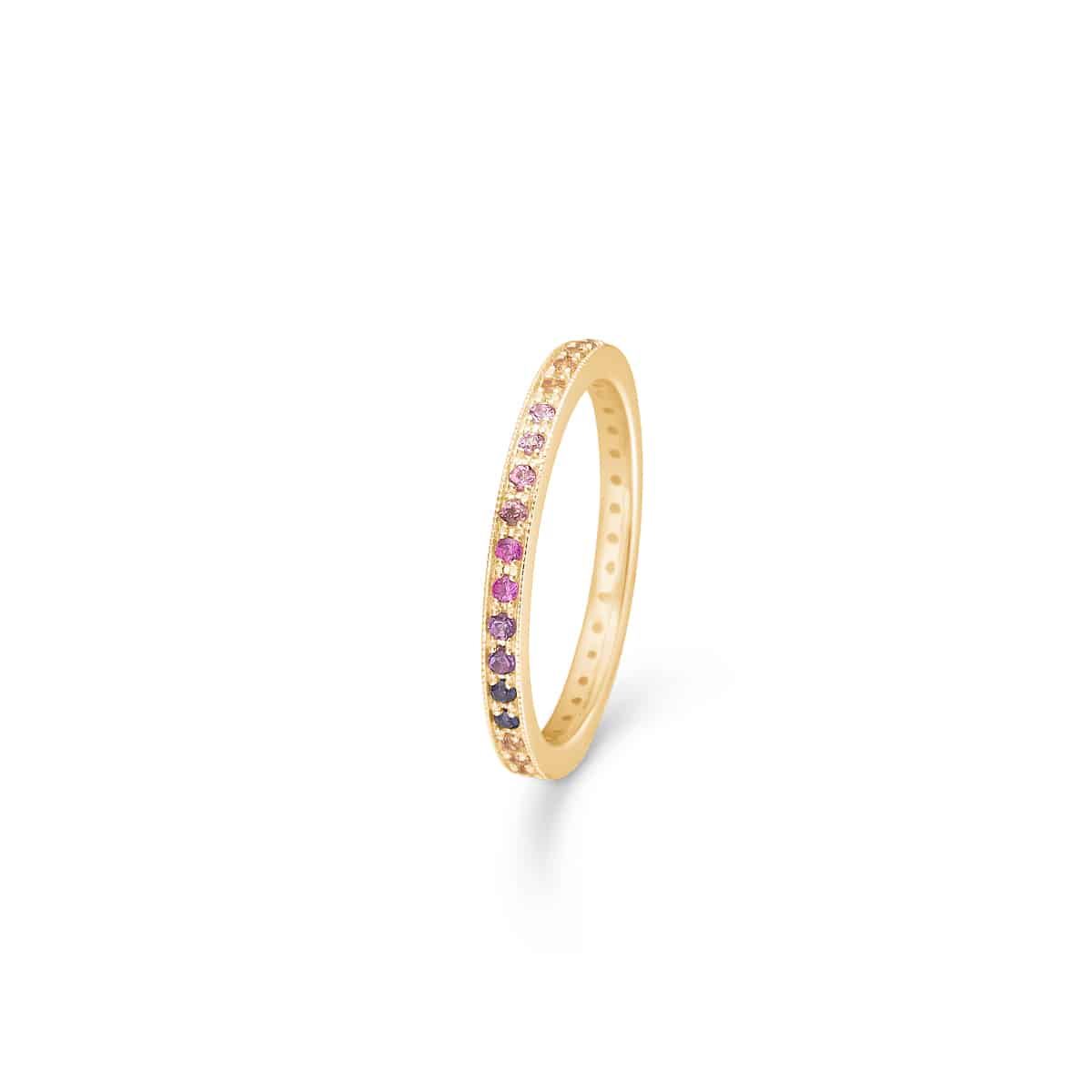 Rainbow 14k guldring m sten. – fra Mads.Z | Dirks Jewellery
