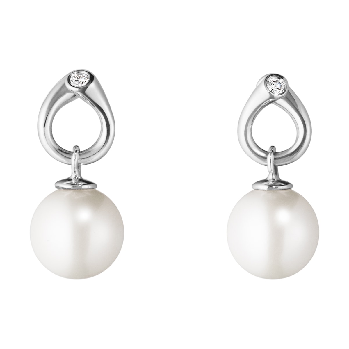 Magic ørespyd GJ m/perle+brill – fra Georg Jensen | Dirks Jewellery