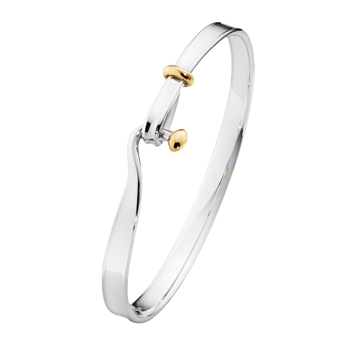 Torun armring sølv og rdg – fra Georg Jensen | Dirks Jewellery