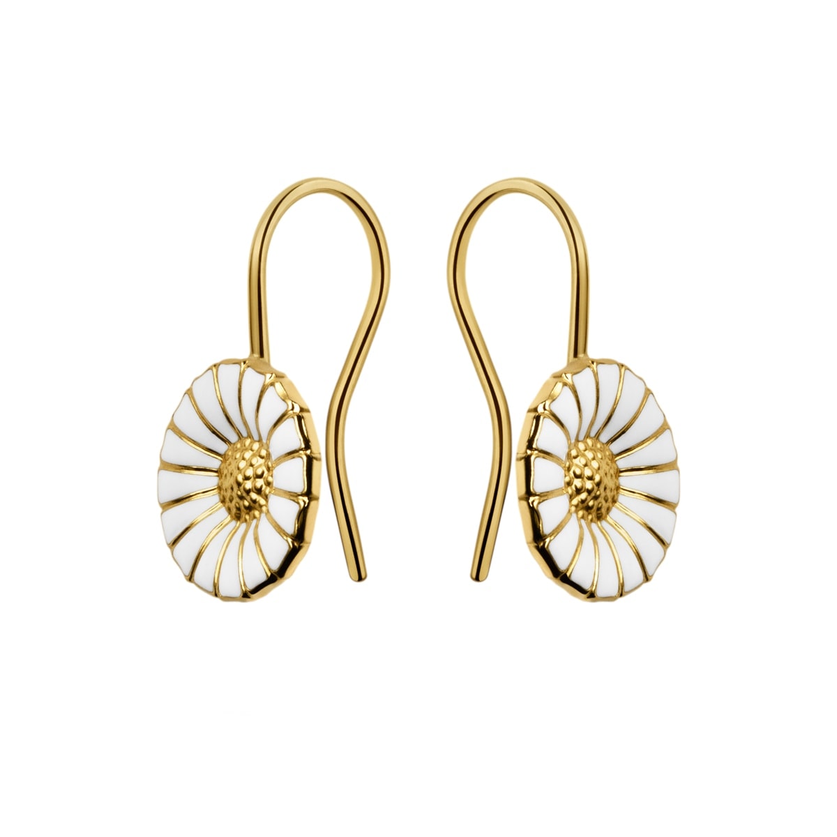 Daisy Ørehængere Forgyldt Sølv – fra Georg Jensen | Dirks Jewellery