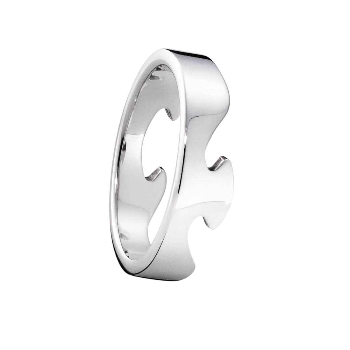 Fusionsring 18K hvg. ende – Ægte håndværk fra Dirks Jewellery