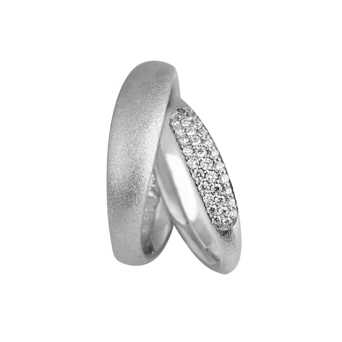 2-in-1, herrering, 14K hvidgul – fra Dirks Jewellery | Dirks Jewellery
