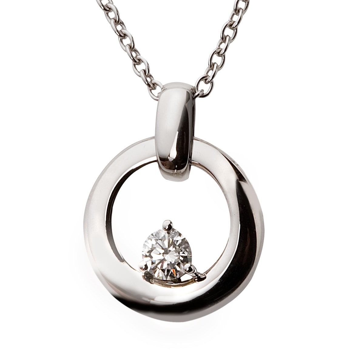 Circle of Life Vedhæng 14K Hvidguld – fra Dirks Jewellery | Dirks Jewellery