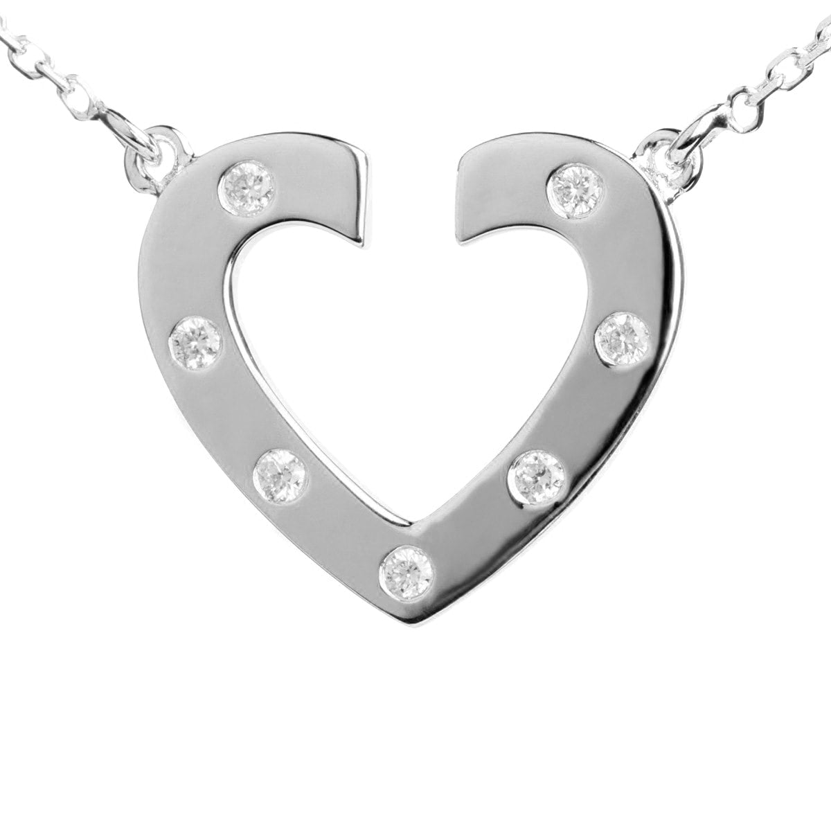 Lucky Heart Vedhæng 14K Hvidguld – fra Dirks Jewellery | Dirks Jewellery