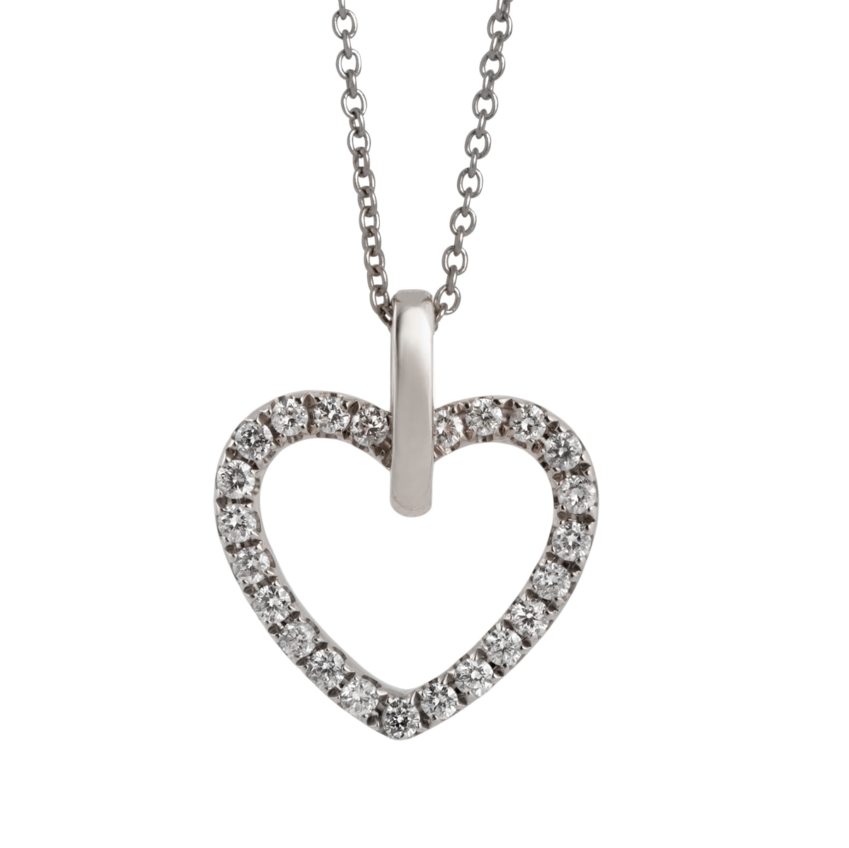 Hjerte Vedhæng 14K Hvidguld – fra Dirks Jewellery | Dirks Jewellery