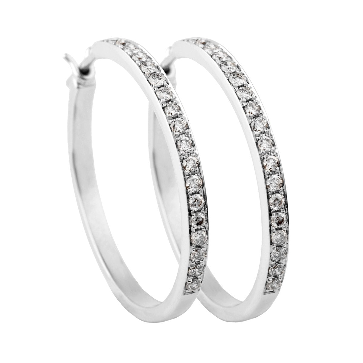 Wheel Creoler 18K Hvidguld – fra Dirks Jewellery | Dirks Jewellery