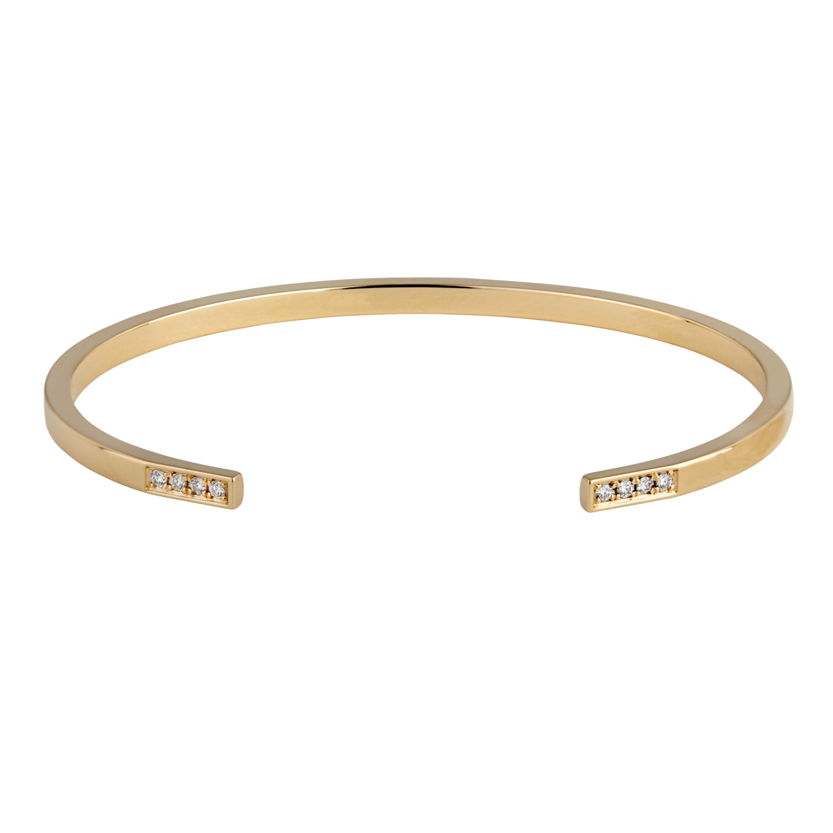 Brick, armring, 585YG 0.08ct W – fra Dirks Jewellery | Dirks Jewellery