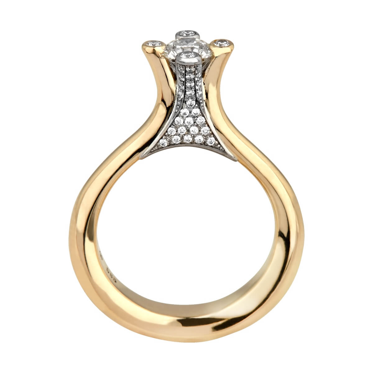 Ice Queen, 14K guld m. hvg – Ægte håndværk fra Dirks Jewellery