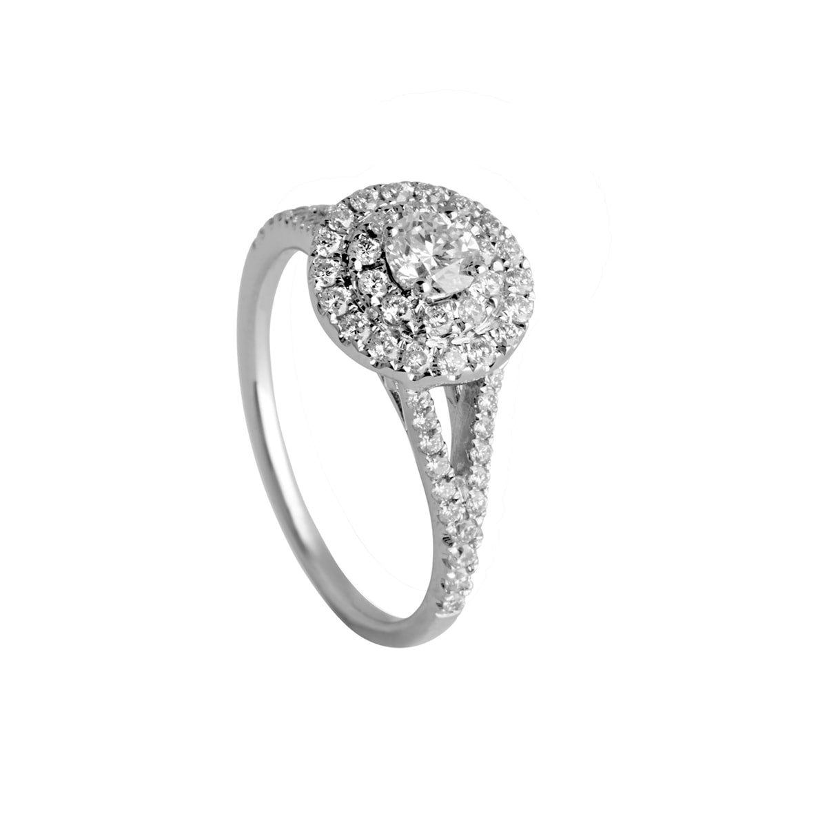 Halo, 14K hvidguld ring – fra Dirks Jewellery | Dirks Jewellery