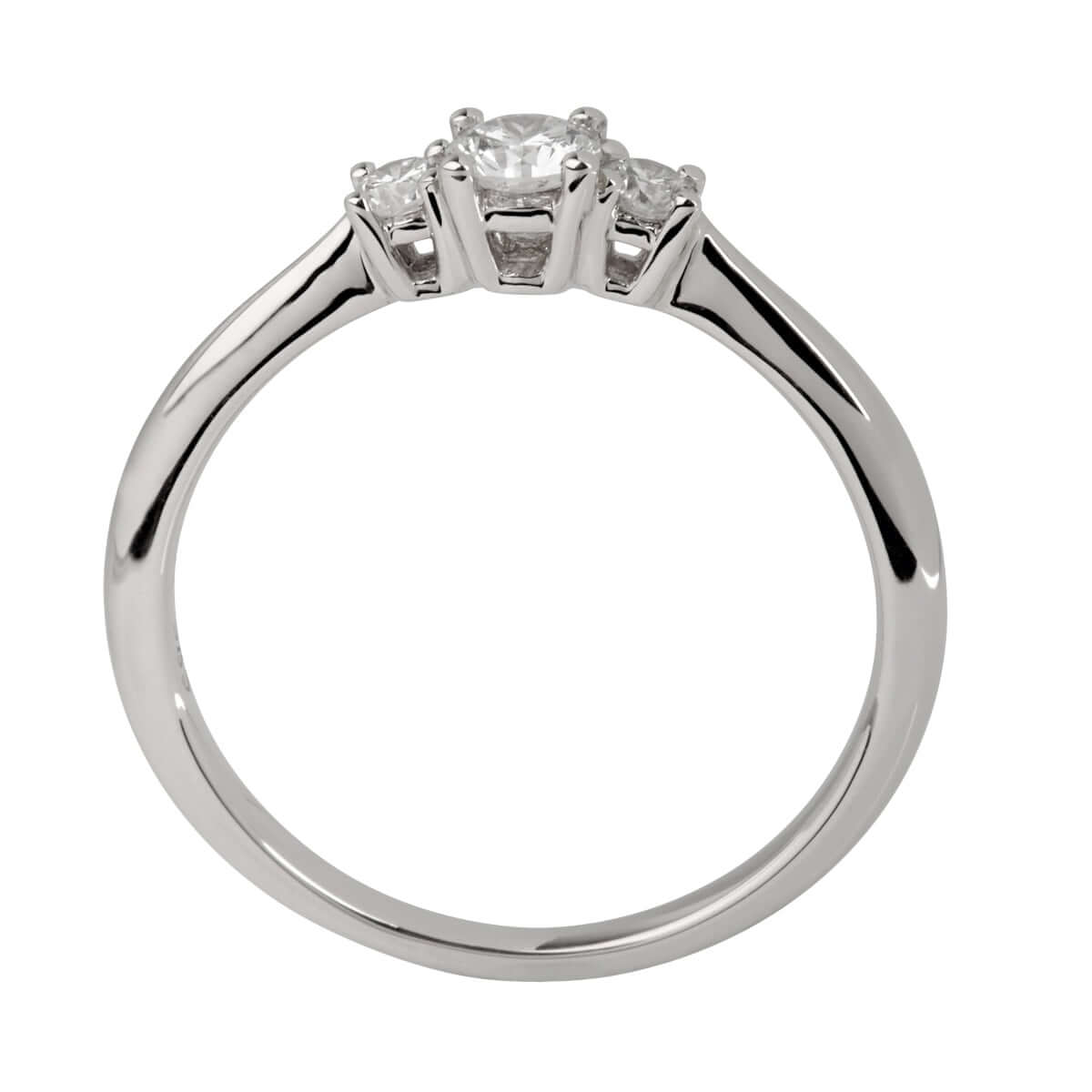 Opus, 14K WG ring m. brillanter – Ægte håndværk fra Dirks Jewellery