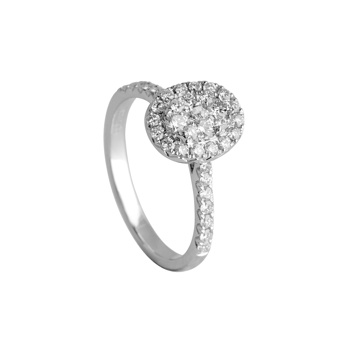 Halo Ring 14K Hvidguld – fra Dirks Jewellery | Dirks Jewellery