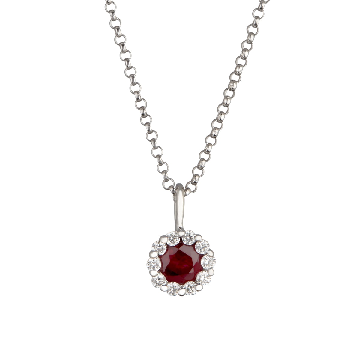 Roset Vedhæng 14K Hvidguld – fra Dirks Jewellery | Dirks Jewellery