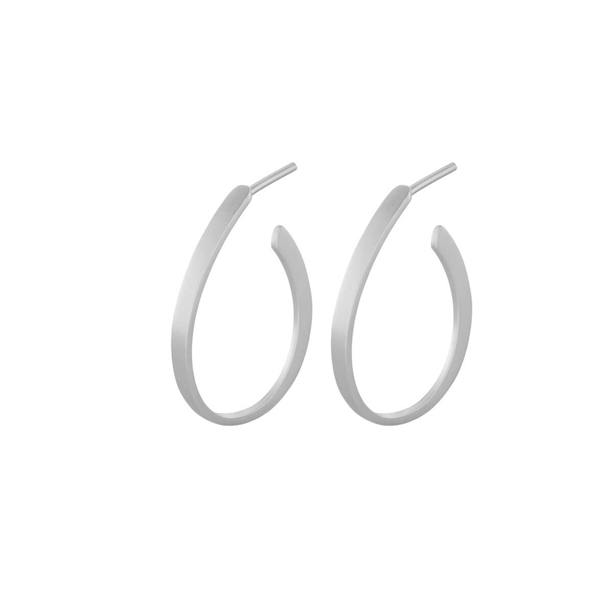 Berlin creoler, sølv – Ægte håndværk fra Dirks Jewellery