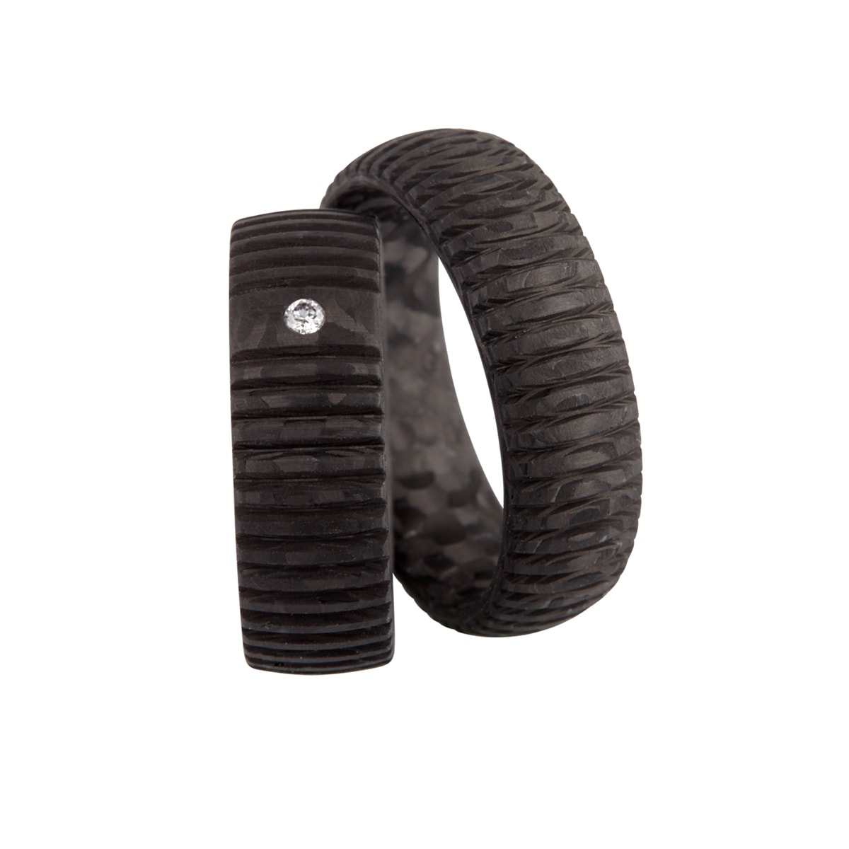 Carbon ring,dame – Wedding & Engagement Rings fra Dirks Jewellery | Dirks Jewellery