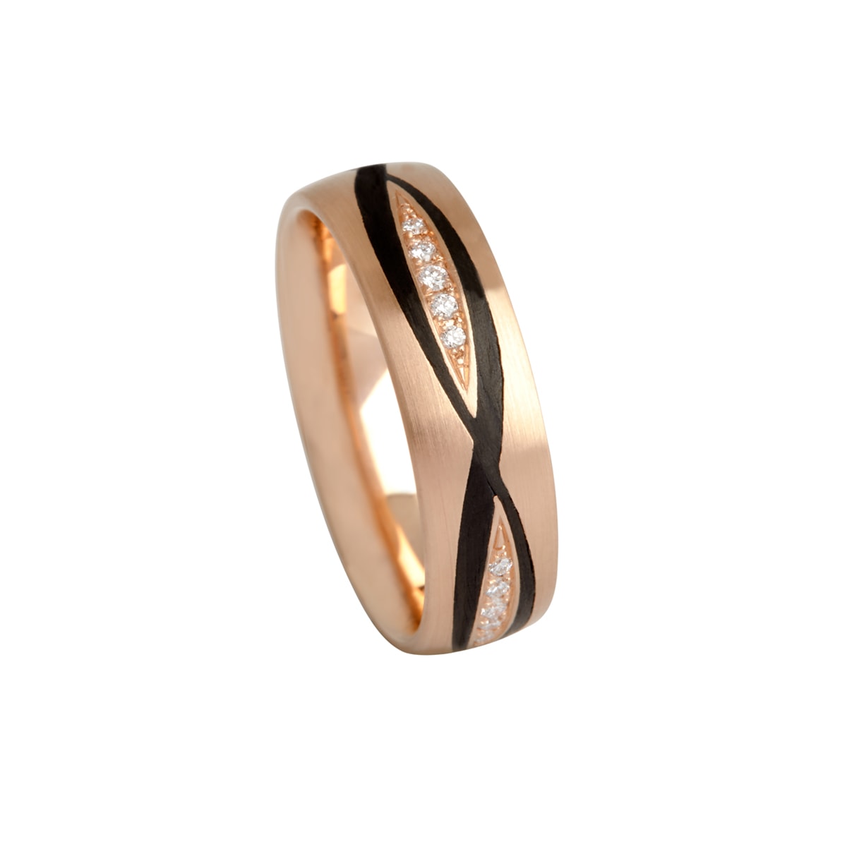 Carbon Kisses Gold Vielsesringe 14K Guld – fra Dirks Jewellery | Dirks Jewellery