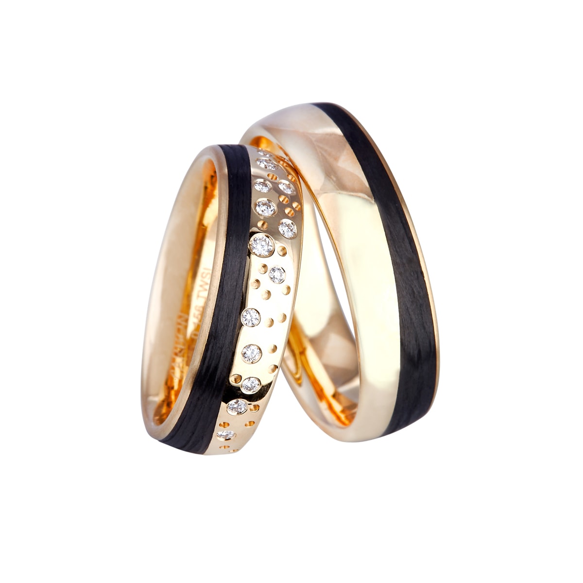 Carbon ring m. 14K, 6mm – fra Dirks Jewellery | Dirks Jewellery