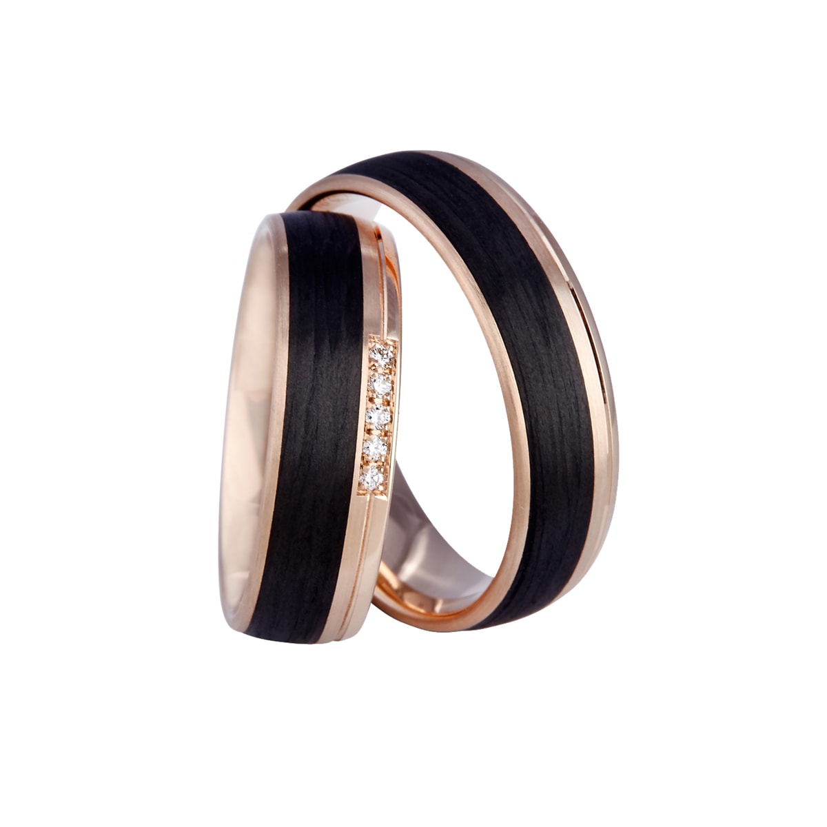 Carbon ring m. 14K, 6mm – fra Dirks Jewellery | Dirks Jewellery