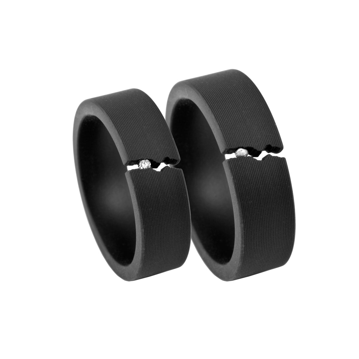 Crackle, stål damring m. brill – Wedding & Engagement Rings fra Dirks Jewellery | Dirks Jewellery