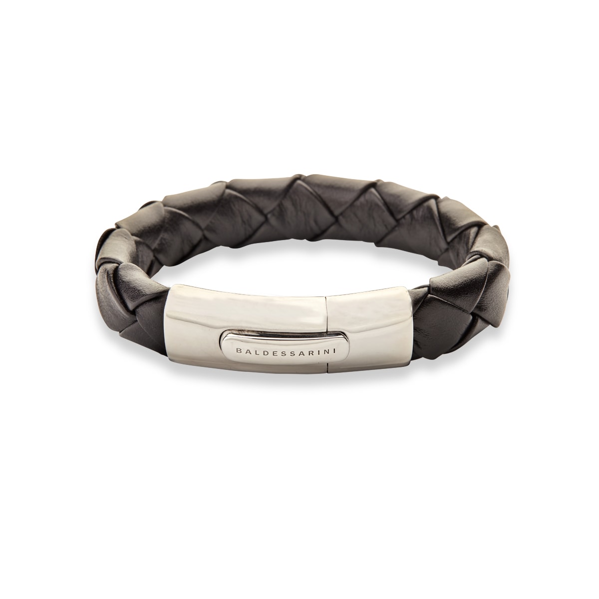 Herrearmbånd Læder Sølv Sort – fra Dirks Jewellery | Dirks Jewellery