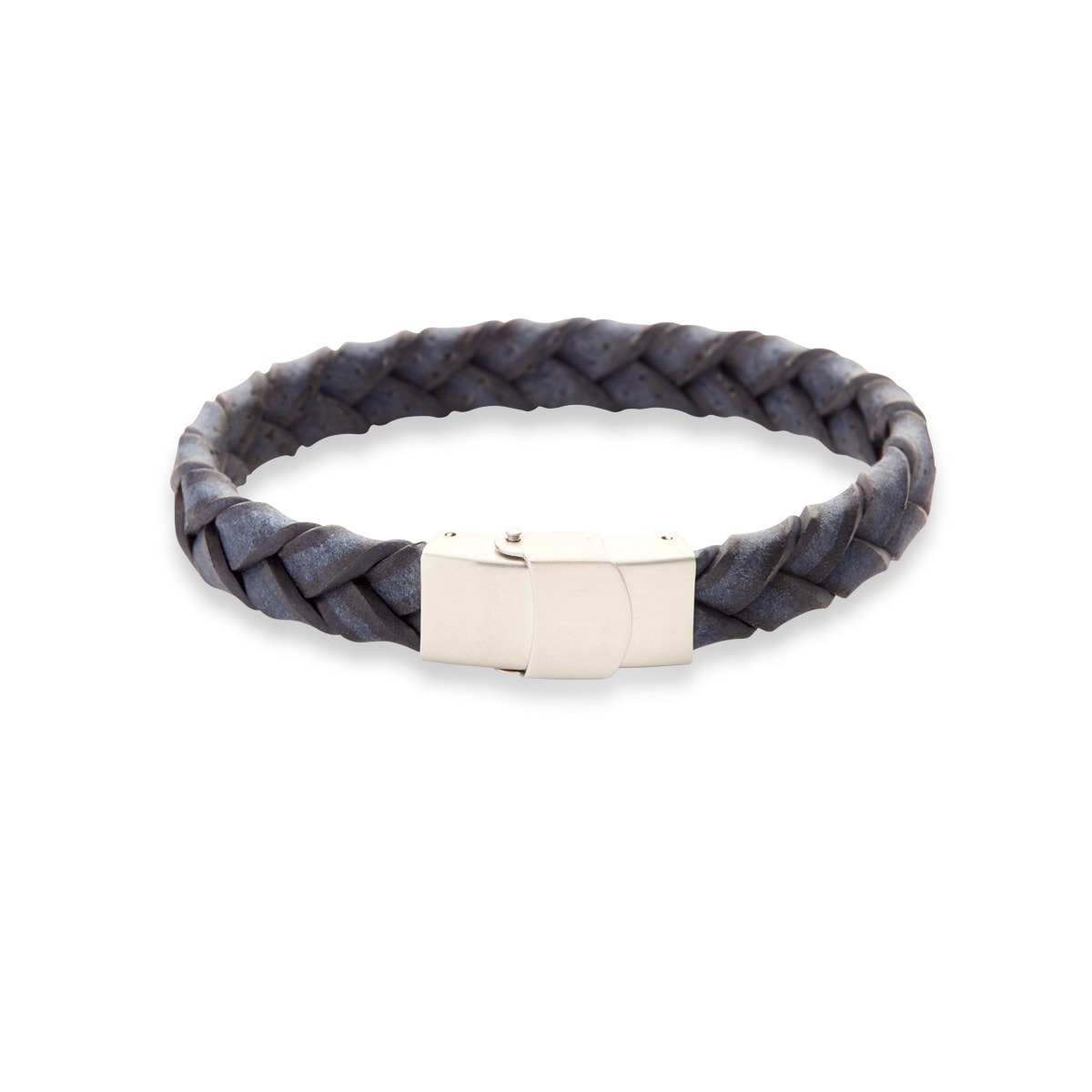 Armbånd, læder med stål lås, blå – fra Dirks Jewellery | Dirks Jewellery