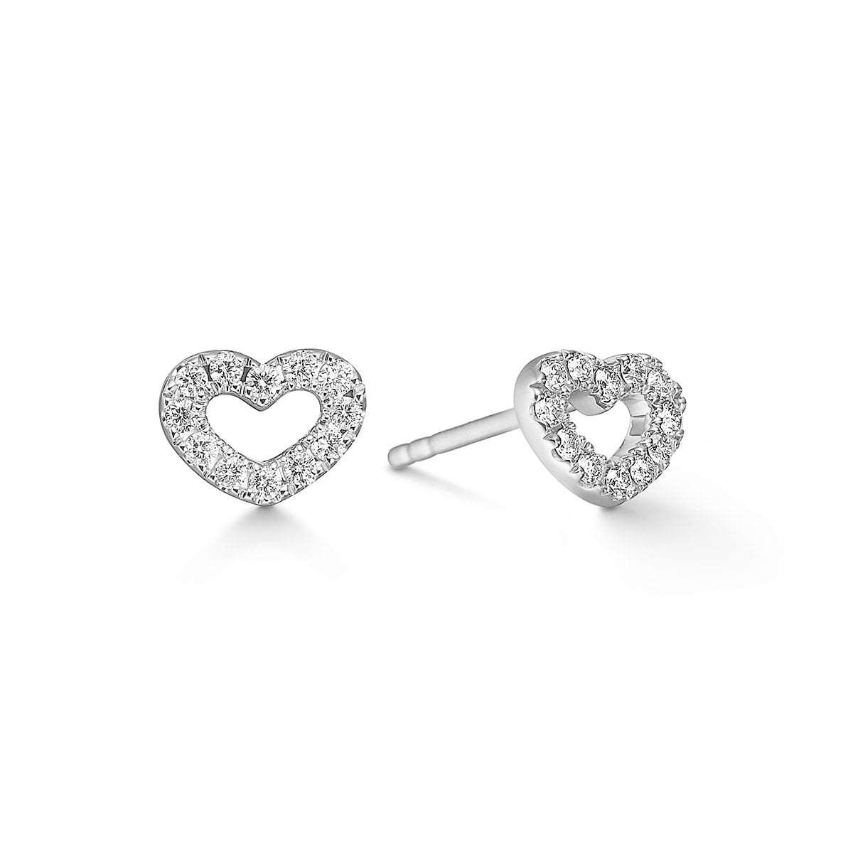 Hjerteørestikker, 18K hvidguld – fra Dirks Jewellery | Dirks Jewellery