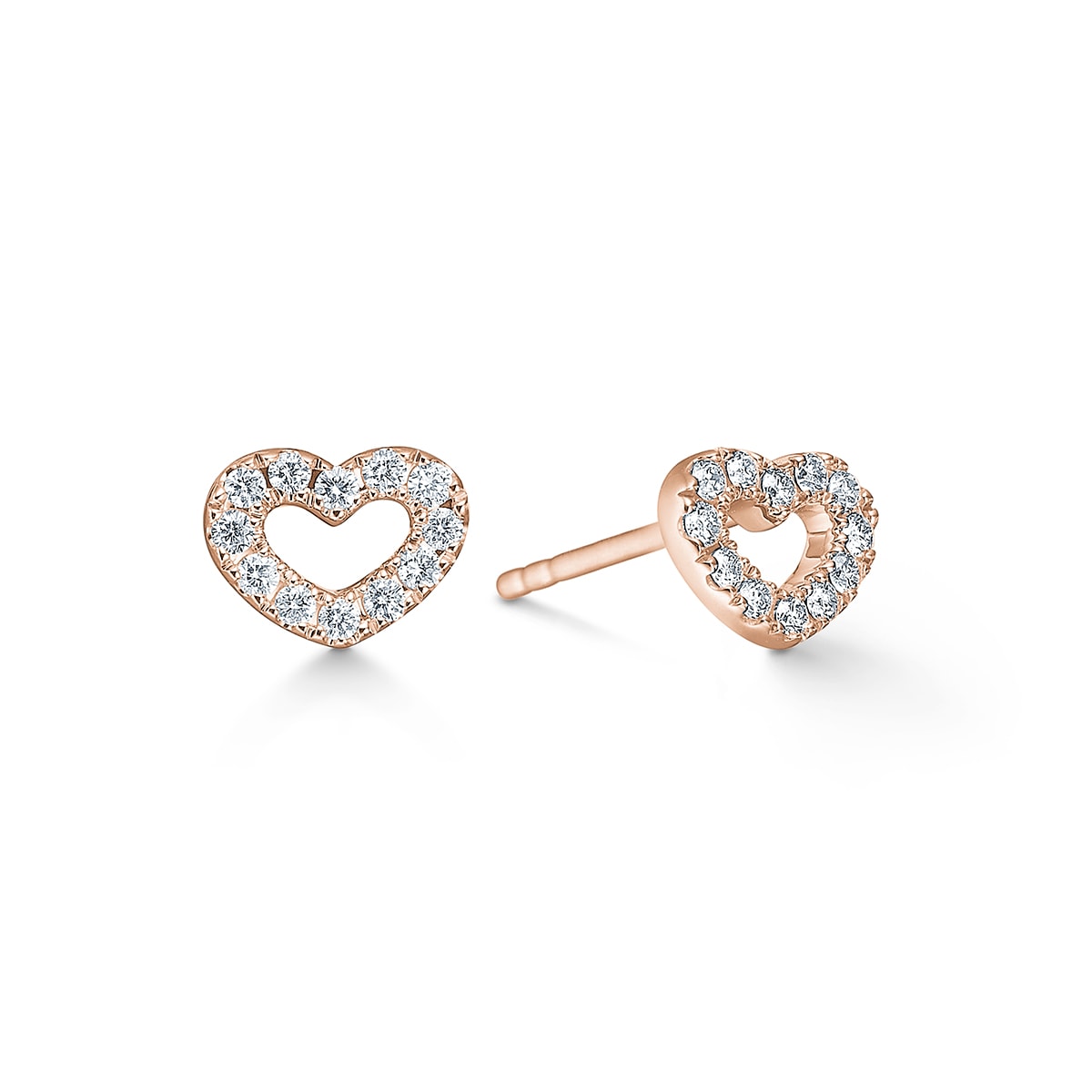 Hjerteørestikker, 18K pg – fra Dirks Jewellery | Dirks Jewellery