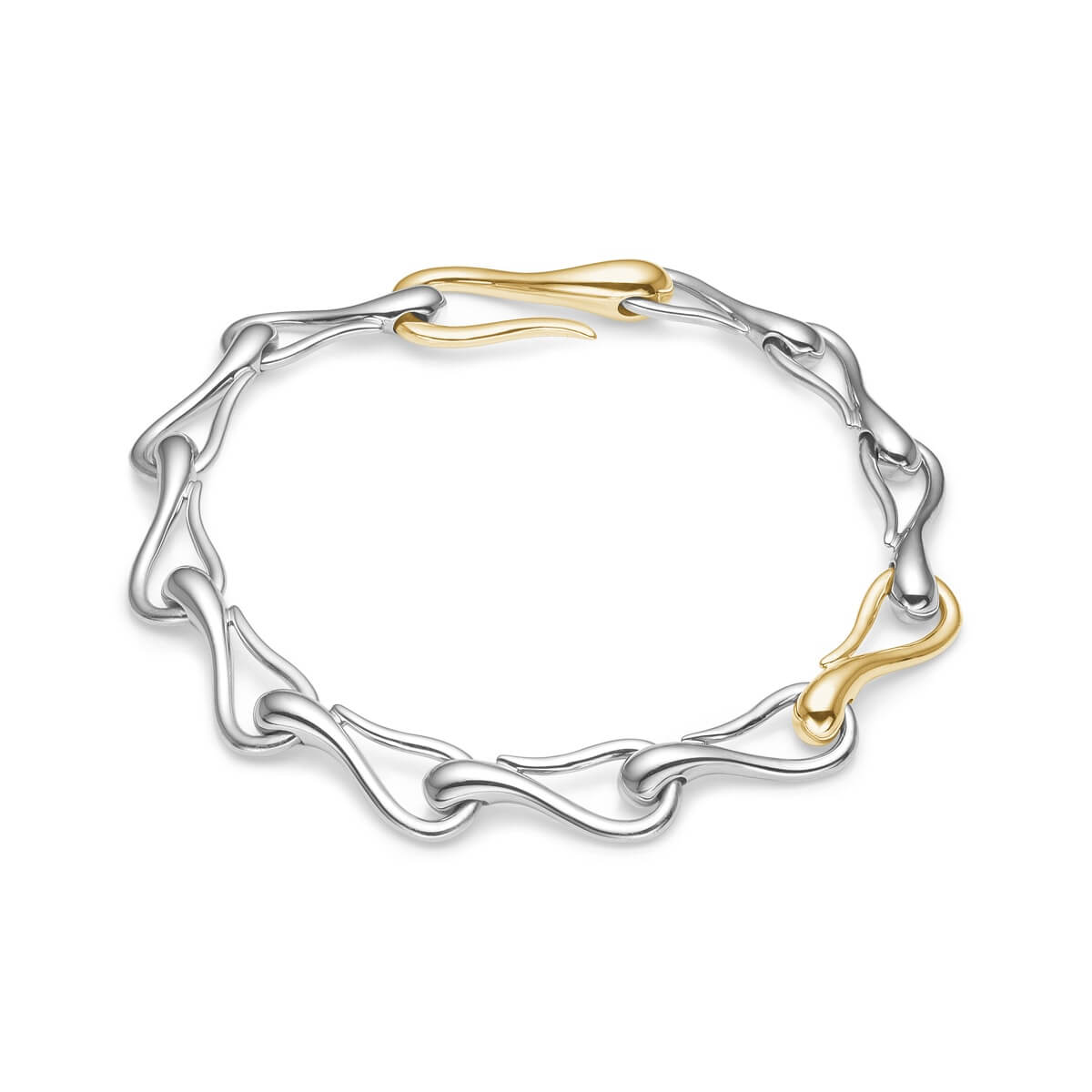 Life Armlænke Sølv og 14K Guld – Ægte håndværk fra Dirks Jewellery