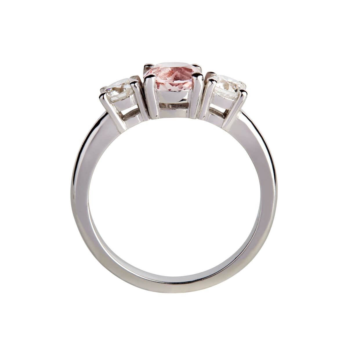 Trilogi Ring 18K Hvidguld – Ægte håndværk fra Dirks Jewellery