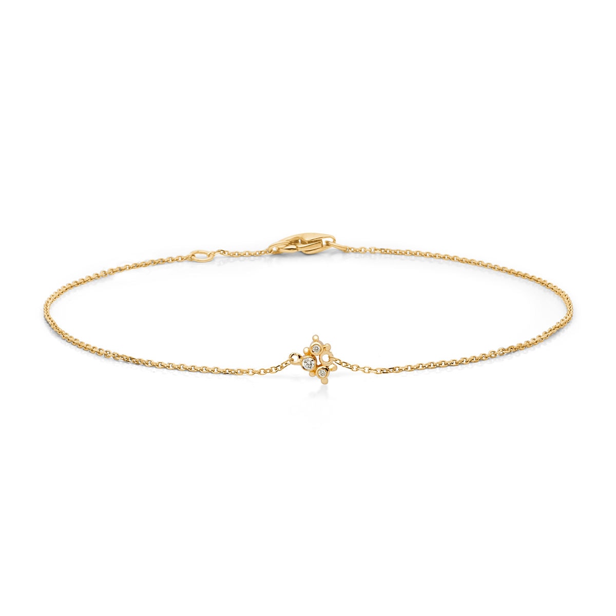 Trinity, 14K guldarmlænke m. brillanter 19/18 cm – fra Dirks Jewellery | Dirks Jewellery