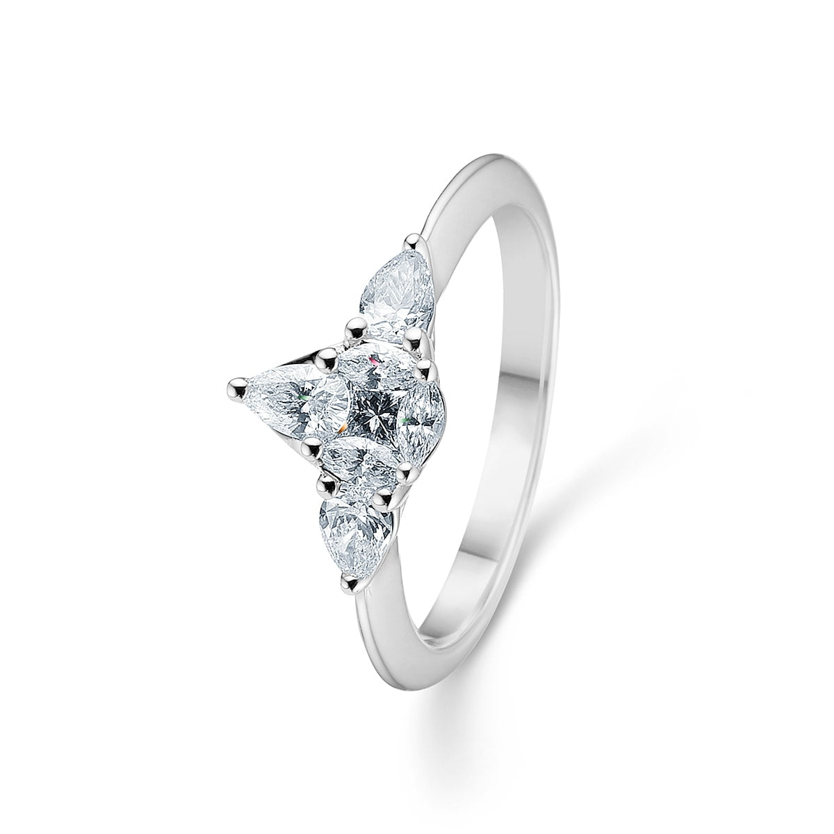 Prisme ring, 18K hvg – fra Dirks Jewellery | Dirks Jewellery