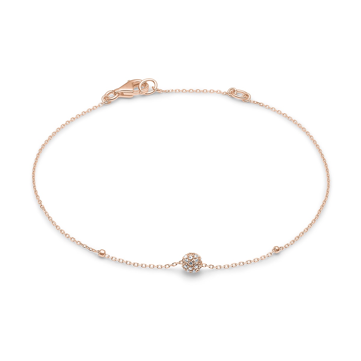 Ball armlænke, 18K pg – fra Dirks Jewellery | Dirks Jewellery