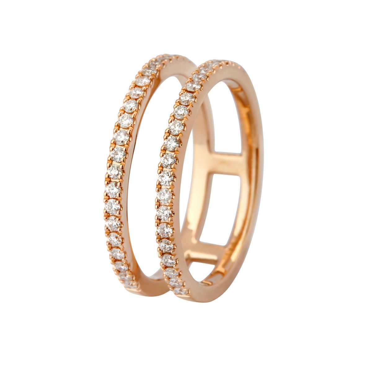 Double, ring 18K rosaguld m. brillanter – fra Dirks Jewellery | Dirks Jewellery