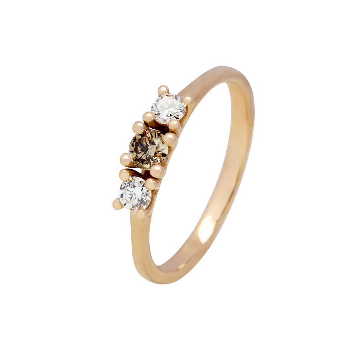 Estrella, 14K guldring m. 3 brillanter – Promise Rings fra Dirks Jewellery | Dirks Jewellery