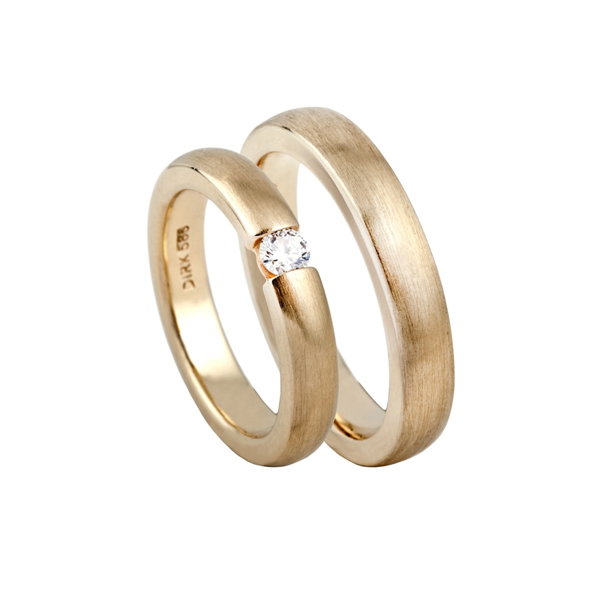 Flying, 14K guld vielsesring – fra Dirks Jewellery | Dirks Jewellery