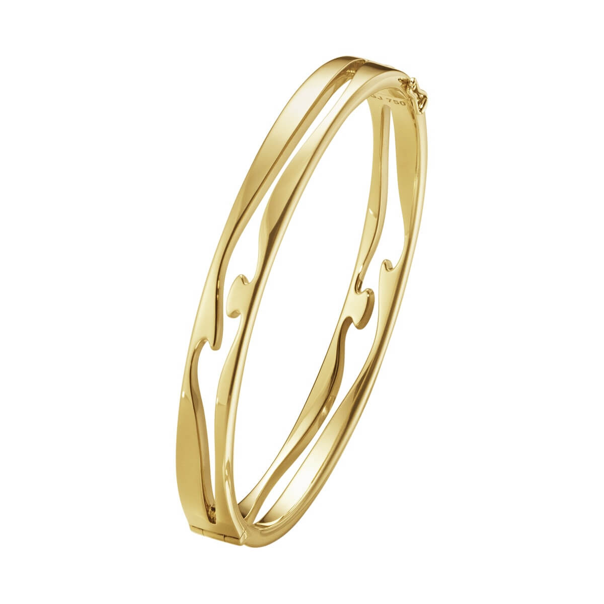 Fusion open bangle, 18K yg – Ægte håndværk fra Dirks Jewellery