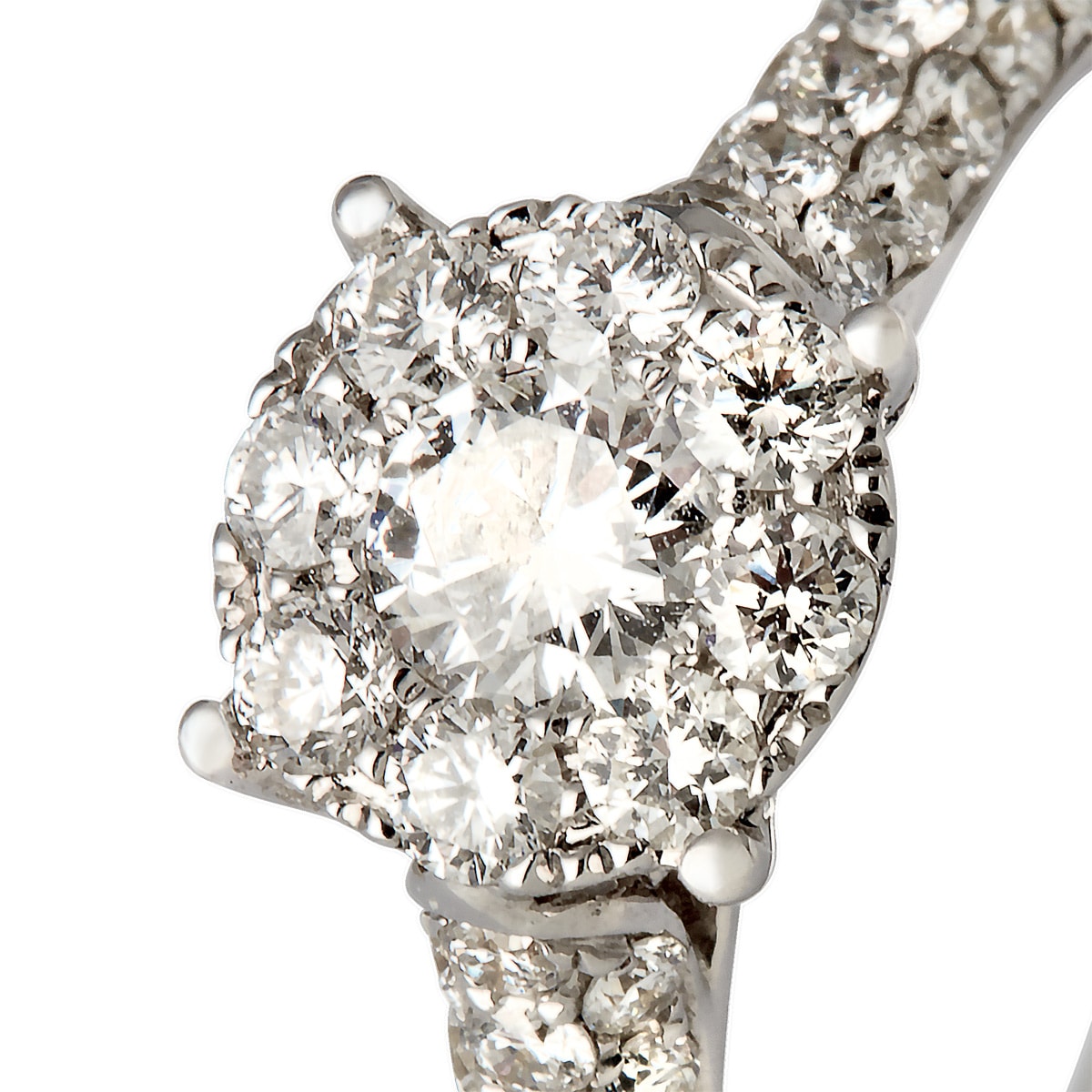 Halo, ring 14K hvg m. brill – fra Dirks Jewellery | Dirks Jewellery