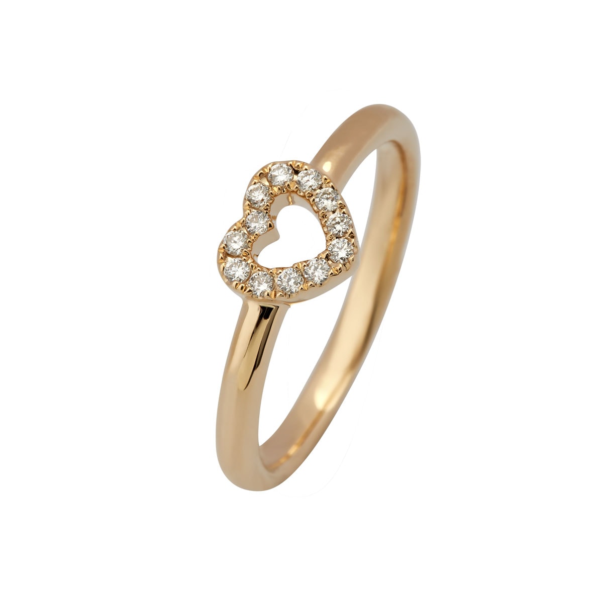 Hjertering, 14K guld m. brilanter – fra Dirks Jewellery | Dirks Jewellery