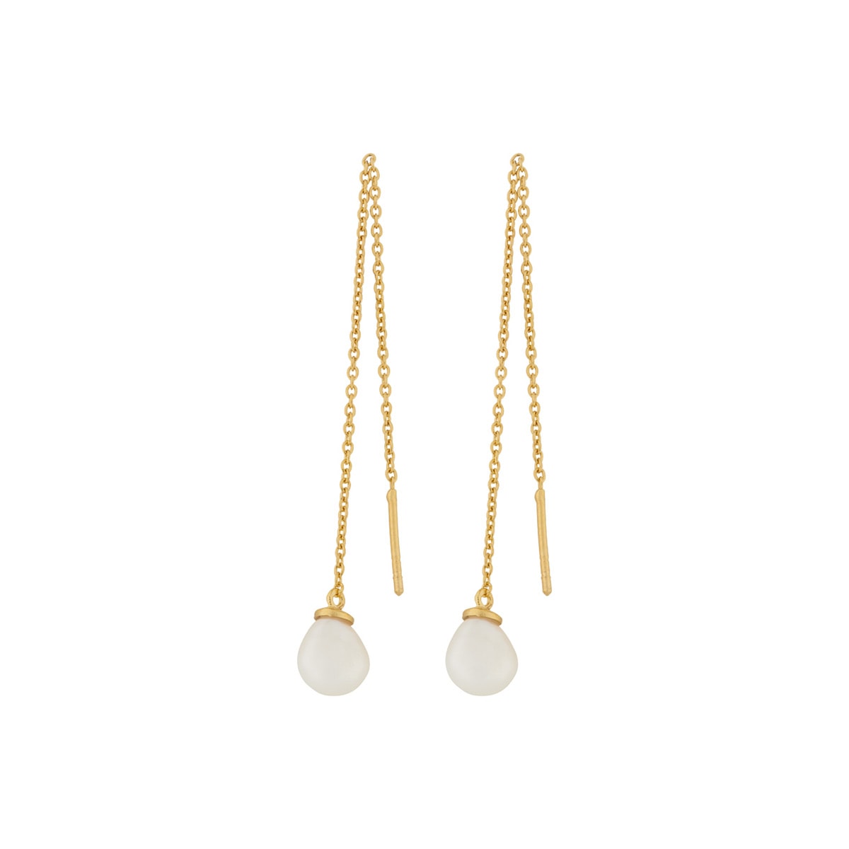 Lagoon ørekæde, baroque pearl, forg – fra Pernille Corydon | Dirks Jewellery