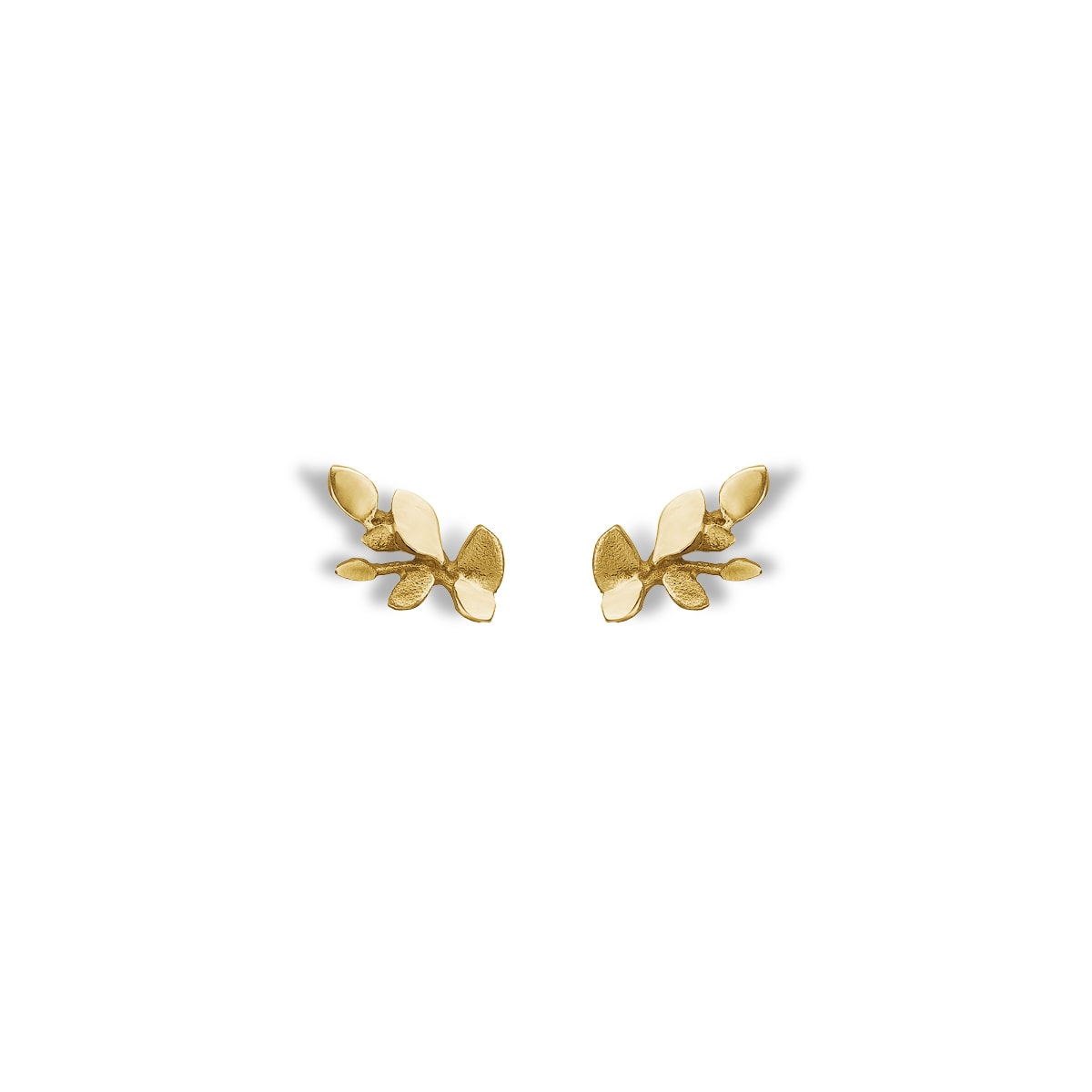 Leaves ørestik 14K yg – fra Dirks Jewellery | Dirks Jewellery
