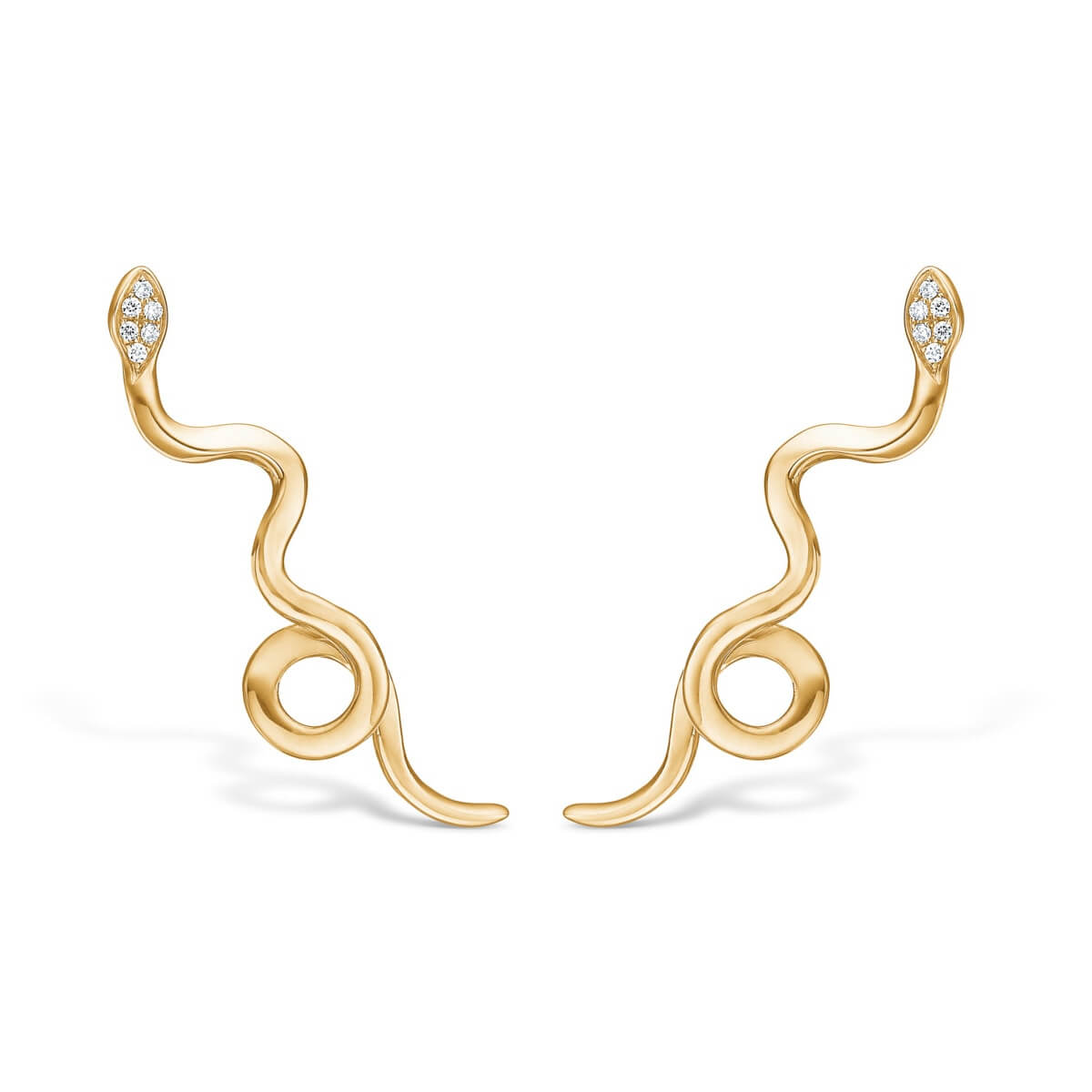 Life, Ørestikker 14K guld – Ægte håndværk fra Dirks Jewellery