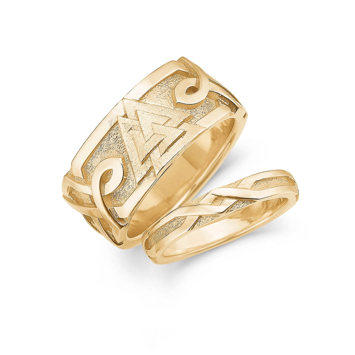 Loke Vielsesringe 14K Guld – Ægte håndværk fra Dirks Jewellery