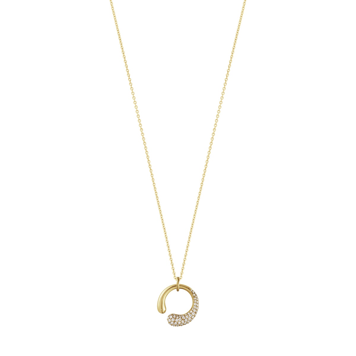 Mercy, lille vedh. 18K guld m. pavé. – fra Georg Jensen | Dirks Jewellery