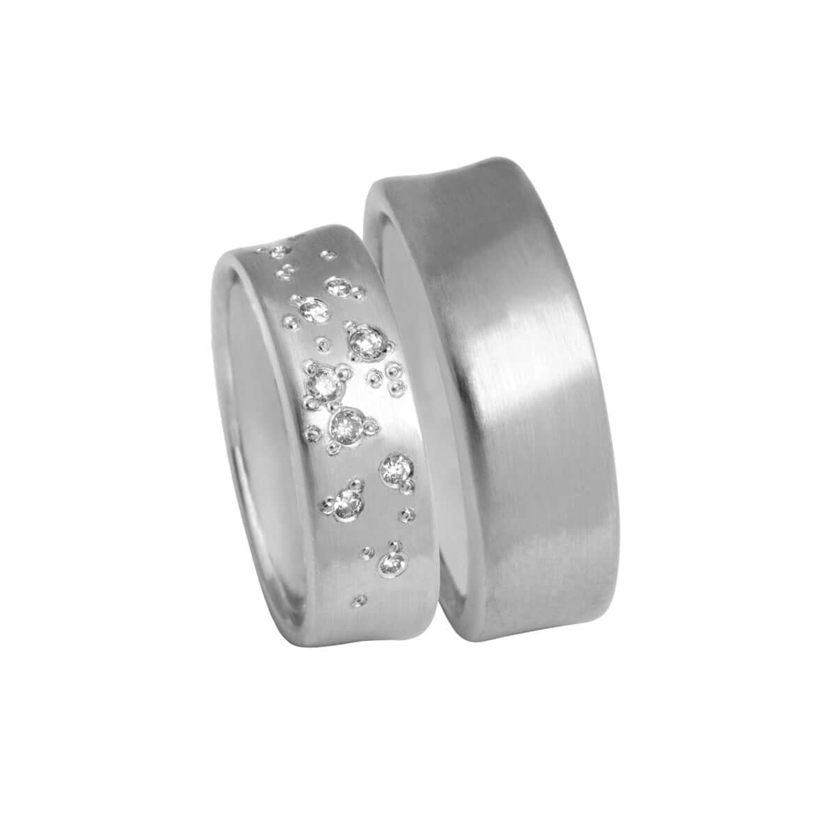 Misty, 14K hvg herre 6mm – Ægte håndværk fra Dirks Jewellery