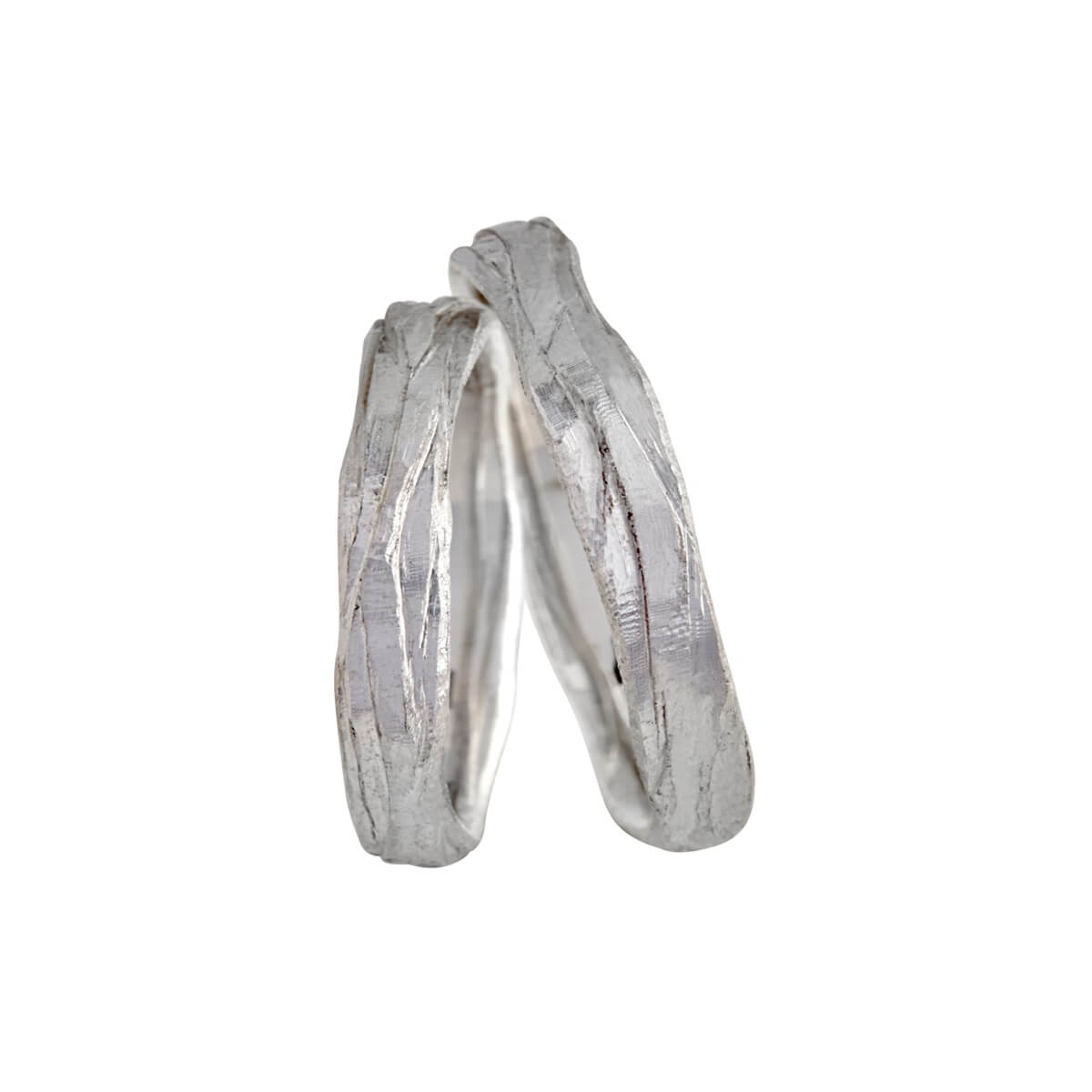 New Wave slim 5mm 14K Hvidguld – Ægte håndværk fra Dirks Jewellery