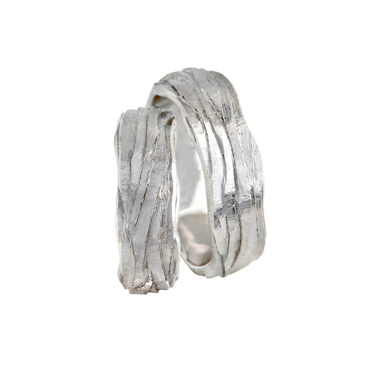 New Wave slim 6mm 14K Hvidguld – Ægte håndværk fra Dirks Jewellery