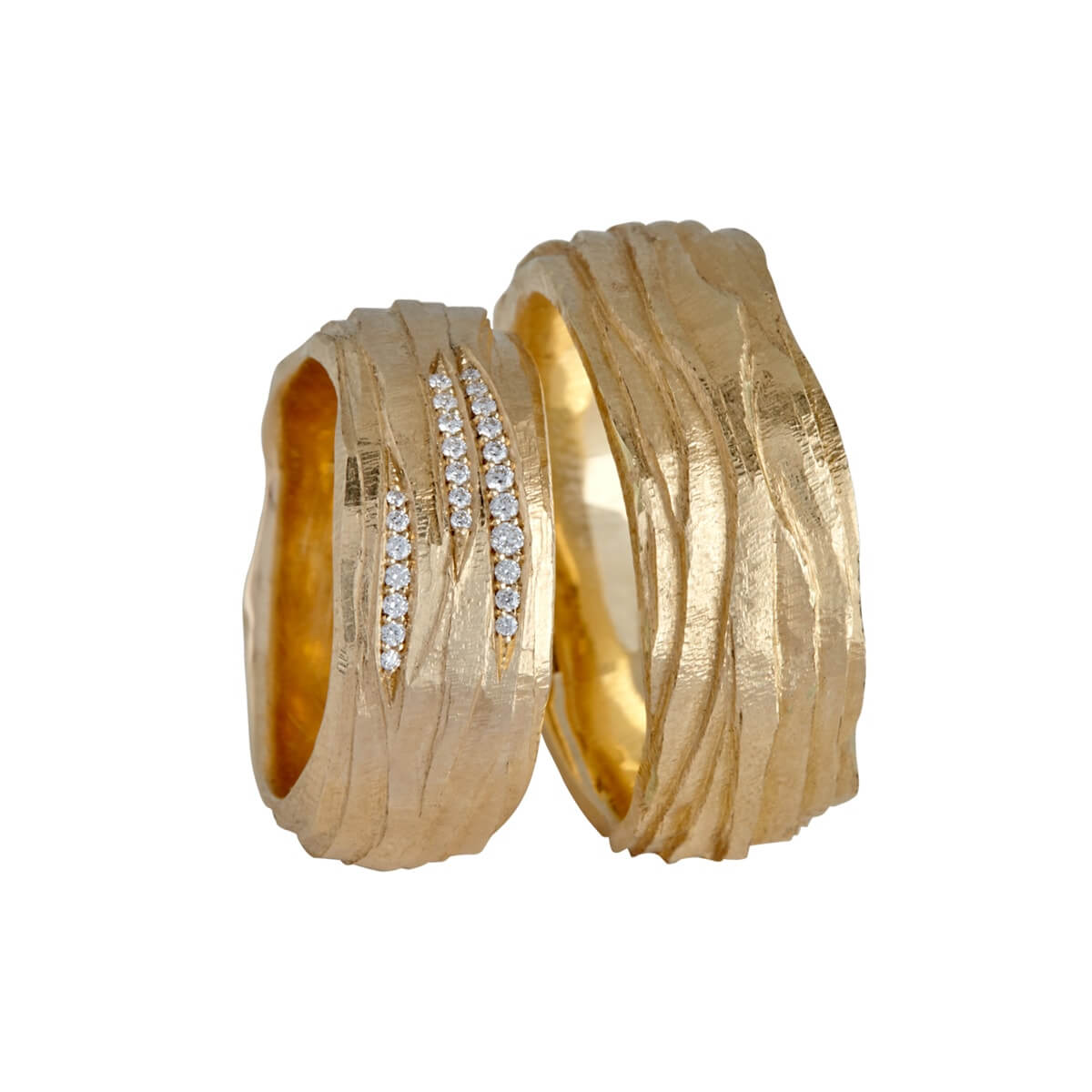 New Wave Slim 14K Guld – Ægte håndværk fra Dirks Jewellery