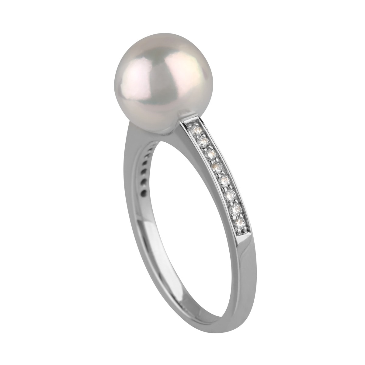 Pacific, ring 14K hvidguld mm. fwp 8,5-9 mm + bril – fra Dirks Jewellery | Dirks Jewellery