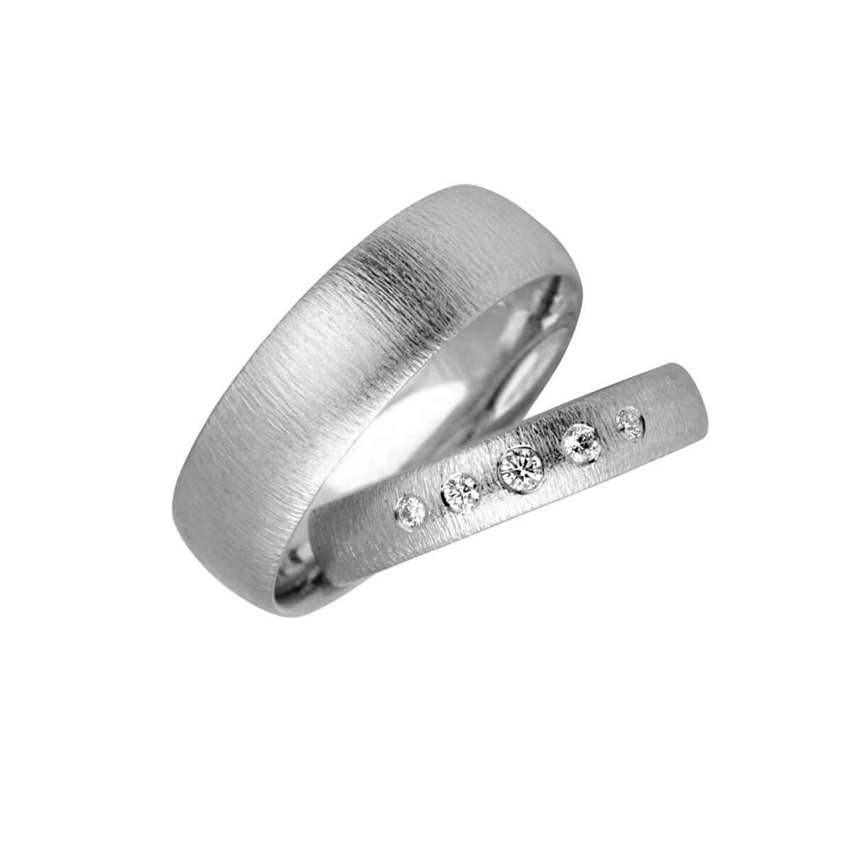 Passion Vielsesringe 14K Hvidguld – Ægte håndværk fra Dirks Jewellery