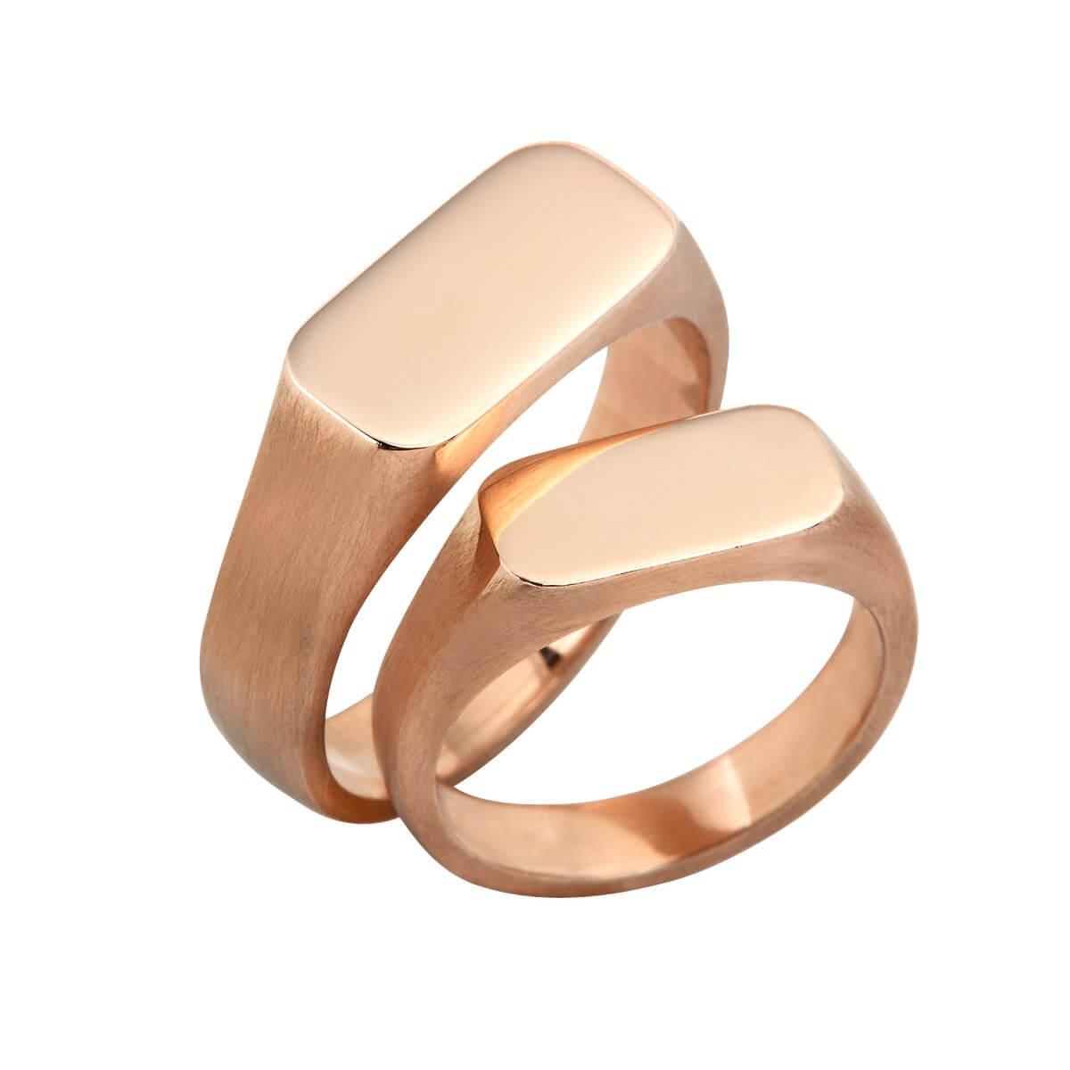 Square Mosaik Vielsesringe 14K Guld – Ægte håndværk fra Dirks Jewellery